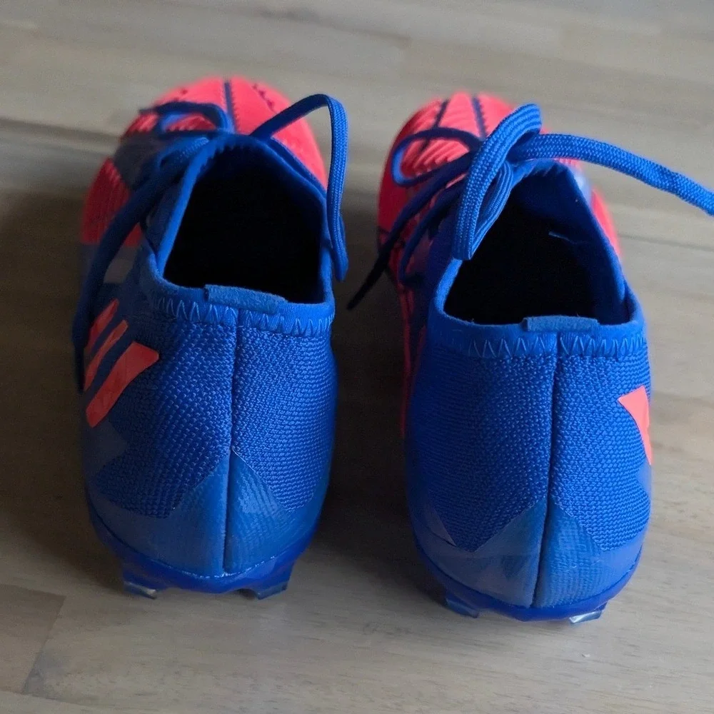 Adidas Predator Edge.3 FG Soccer Cleats Blue Turbo Red Youth Size 5.5 NEW